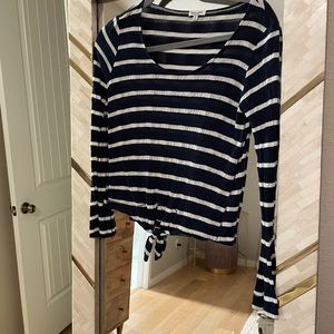 Splendid blue and white striped shirt
